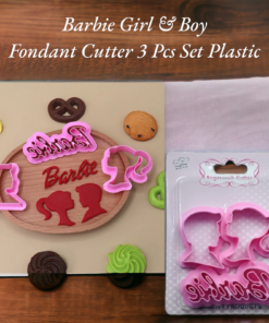 Barbie Girl & Boy Fondant Cutter 3 Pcs Set Plastic