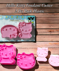 Hello Kitty Fondant Cutter 2 Pcs Pack Plastic
