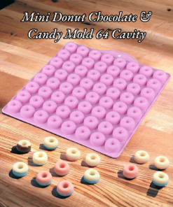 Mini Donut Chocolate & Candy Mold 64 Cavity