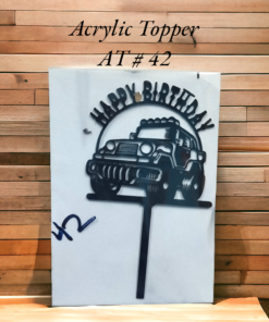 Acrylic Topper AT # 42 (Happy Birthday)
