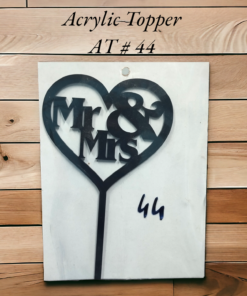 Acrylic Topper AT # 44 (Mr&Mrs)