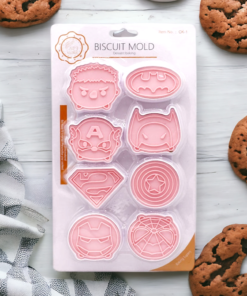 Super Hero Logo Theme Cookies Cutter 8 Pcs Pack