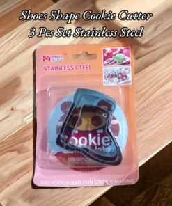 Shoe Shape Cookie Cutter 3 Pcs Set Stainless Steel