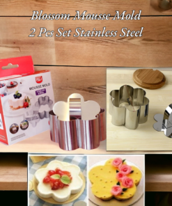 Blossom Mousse Mold 2 Pcs Set Stainless Steel