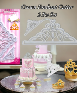 Crown Fondant Cutter 2 Pcs