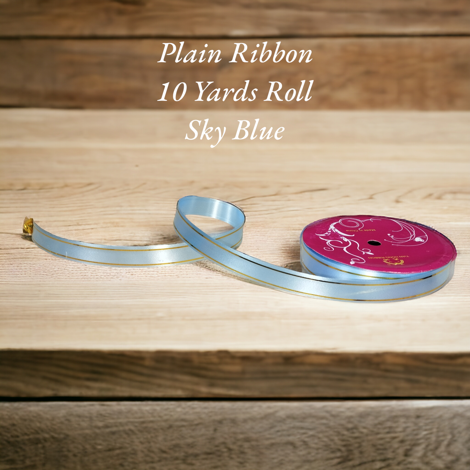 Plain Ribbon 10 Yards Roll - Image 2