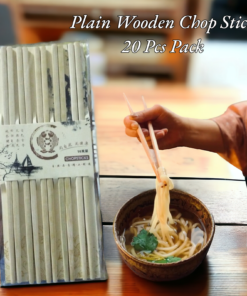 Plain Wooden Chop Stick 20 Pcs Pack