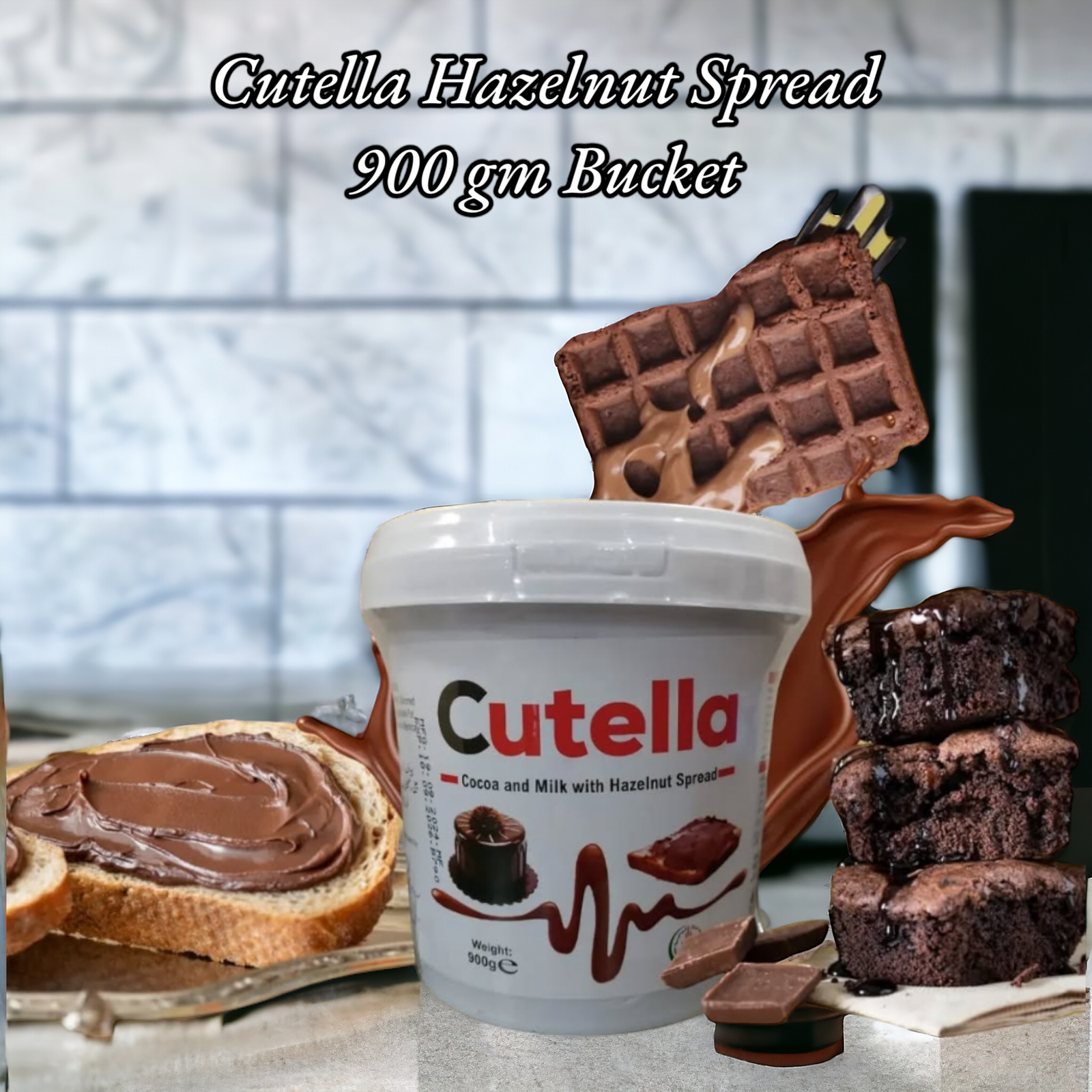 Cutella Hazelnut Spread 900 gm Bucket