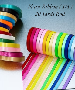 Plain Ribbon (1/4 Inch) 20 Yards Roll