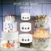 Acrylic Cake Spacer With Lid