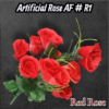 Artificial Rose AF # R1 (Red Rose)