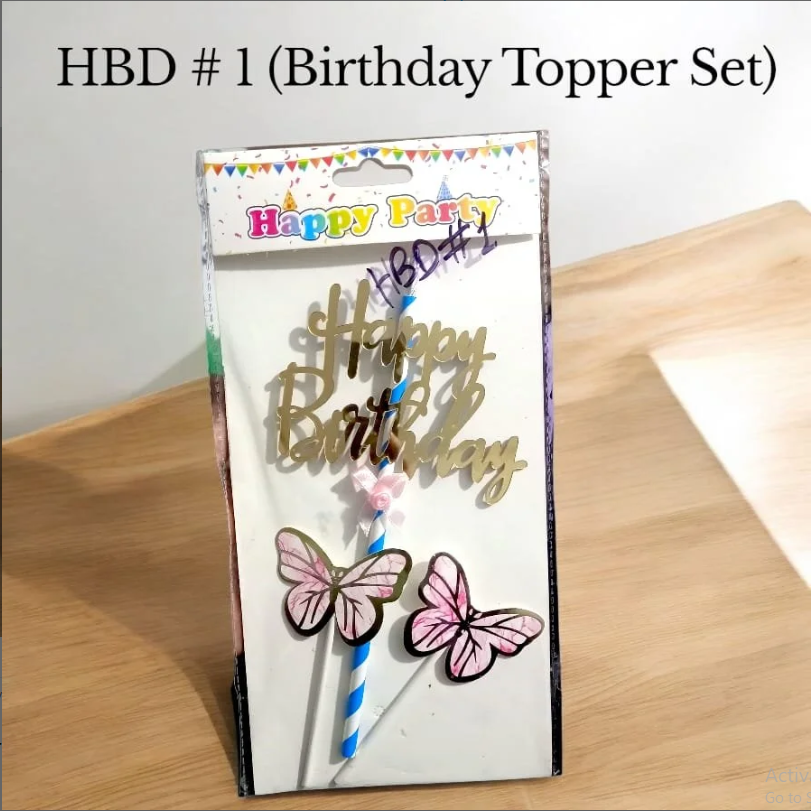 Happy Birthday Topper Set