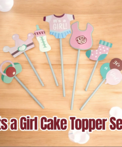 It’s A Girl Cake Topper Set