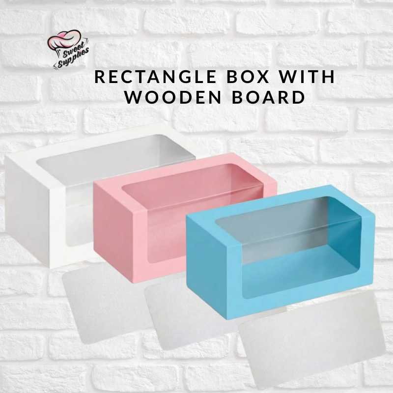 Rectangle box with wooden board