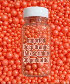 Imported Bright Orange Mix Sprinkle 30 gm bottle