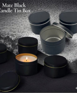 Mate Black Candle Tin Box 50 ml