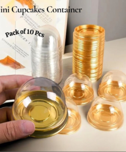 Disposable Mini Cupcakes Container 10 Pcs Pack