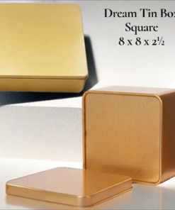 Dream Tin Square Box | 8 x 8 x 2.5