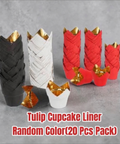 Golden Tulip Cupcake Liner ( Random Color ) 20 Pcs Pack