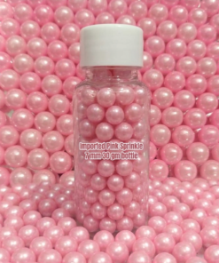 Imported Pink Sprinkle 7 mm 30 gm bottle