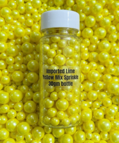 Imported Lime Yellow Mix Sprinkle 30 gm bottle
