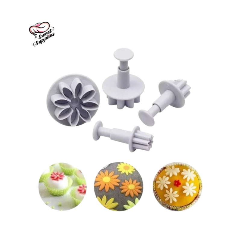 Daisy Flower Plunger 4 Pcs Pack