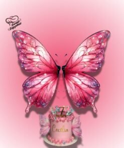 Printed Butterfly Big Size | 2 Pcs Set