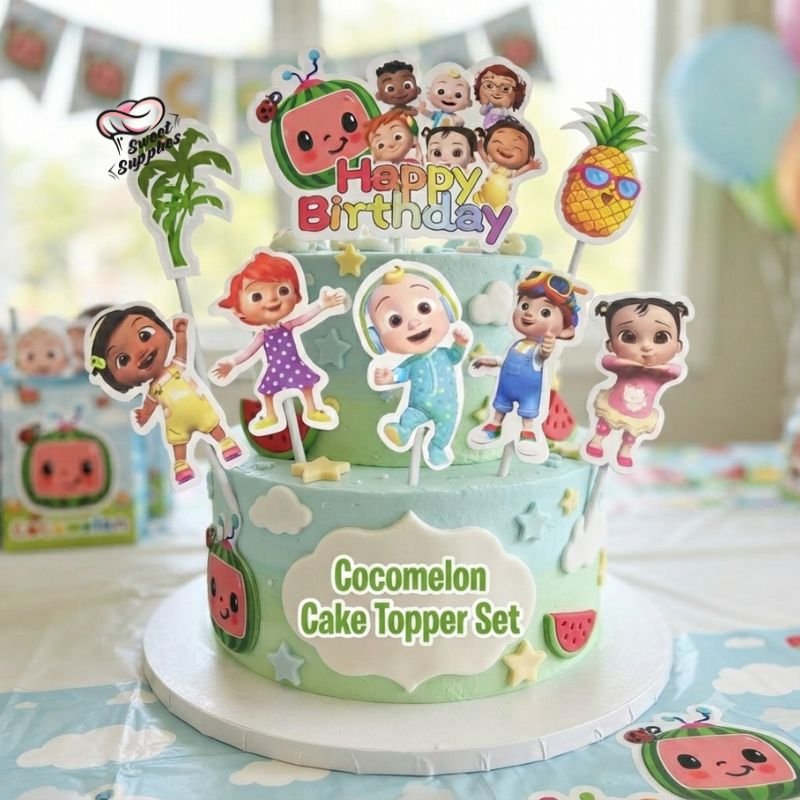 Cocomelon Cake Topper Set