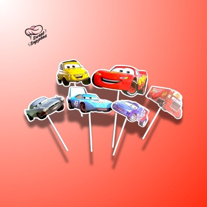 McQueen Car Cake Topper Set