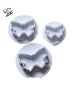 Butterfly Fondant Plunger Cutter 3 pcs Set