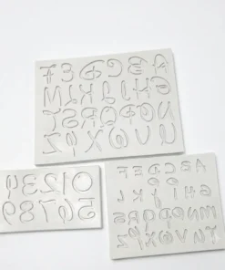 Disney Style Alphabet And Number Silicone Mold