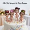 Mini Doll Moveable Cake Topper
