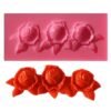 Silicone Mold Triple Rose
